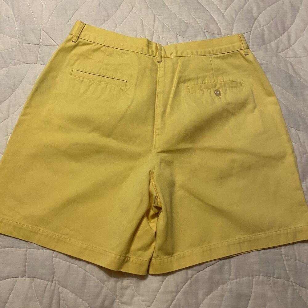 Lauren Ralph Lauren Chino Shorts Women’s Size 12 Yellow Denim 100% Cotton - Picture 12 of 16